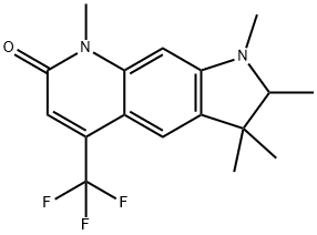 1,2,3,8-tetrahydro-1,2,3,3,8-pentamethyl-5-(trifluoromethyl)-7H-pyrrolo[3,2-g]quinolin-7-one      