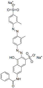 disodium 7-(benzoylamino)-4-hydroxy-3-[[3-methyl-4-[(2-methyl-4-sulphonatophenyl)azo]phenyl]azo]naphthalene-2-sulphonate  