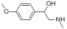 1-(4-METHOXY-PHENYL)-2-METHYLAMINO-ETHANOL Structural