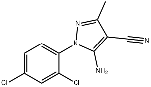 5-AMINO-1-(2,4-DICHLOROPHENYL)-3-METHYL-1H-PYRAZOLE-4-CARBONITRILE Structural