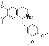 1-(3,4-dimethoxybenzyl)-3,4-dihydro-6,7-dimethoxyisoquinolinium chloride Structural