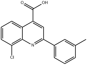 8-CHLORO-2-(3-METHYLPHENYL)QUINOLINE-4-CARBOXYLICACID