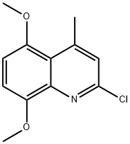 2-chloro-5,8-dimethoxy-4-methylquinoline Structural