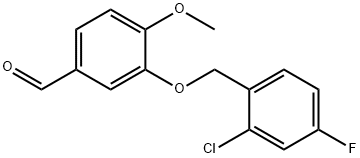 3-[(2-CHLORO-4-FLUOROBENZYL)OXY]-4-METHOXYBENZALDEHYDE