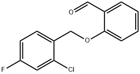 2-[(2-CHLORO-4-FLUOROBENZYL)OXY]BENZALDEHYDE Structural