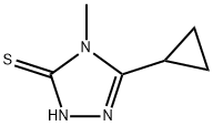 5-CYCLOPROPYL-4-METHYL-4H-1,2,4-TRIAZOLE-3-THIOL Structural