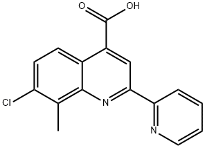 7-CHLORO-8-METHYL-2-PYRIDIN-2-YLQUINOLINE-4-CARBOXYLIC ACID