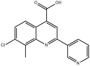 7-CHLORO-8-METHYL-2-PYRIDIN-3-YLQUINOLINE-4-CARBOXYLIC ACID