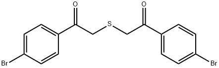 1-(4-BROMO-PHENYL)-2-[2-(4-BROMO-PHENYL)-2-OXO-ETHYLSULFANYL]-ETHANONE Structural