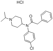 N-(4-chlorophenyl)-N-(1-isopropyl-4-piperidyl)phenylacetamide monohydrochloride   