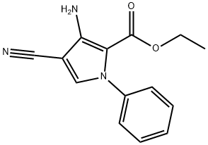 3-AMINO-4-CYANO-1-PHENYL-1H-PYRROLE-2-CARBOXYLIC ACID ETHYL ESTER Structural