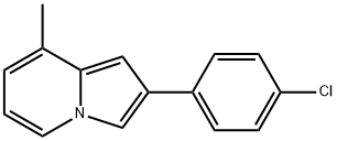 Indolizine, 2-(4-chlorophenyl)-8-methyl- (9CI) Structural