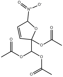 2,5-Dihydro-2-hydroxy-5-nitro-2-furanMethanediol Triacetate Structural