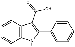 2-phenyl-1H-indole-3-carboxylic acid Structural