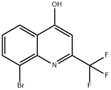 8-BROMO-2-(TRIFLUOROMETHYL)QUINOLIN-4-OL Structural