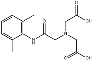 N-(2,6-DIMETHYLPHENYLCARBAMOYLMETHYL)IMINODIACETIC ACID Structural