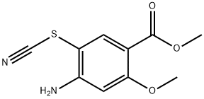 Methyl 4-amino-2-methoxy-5-thiocyanobenzoate Structural