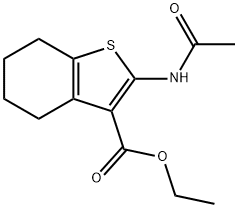 ETHYL 2-ACETAMIDO-4,5,6,7-TETRAHYDROBENZO[B]THIOPHENE-3-CARBOXYLATE Structural