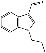 1H-Indole-3-carboxaldehyde,2-methyl-1-propyl-(9CI) Structural