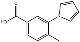 Benzoic acid, 4-methyl-3-(1H-pyrrol-1-yl)- (9CI) Structural