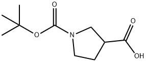 1-Boc-pyrrolidine-3-carboxylic acid Structural Picture
