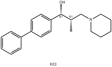 threo-alpha-(4-Biphenylyl)-beta-methyl-1-piperidinepropanol hydrochloride