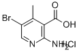 2-AMINO-5-BROMO-4-METHYL NICOTINIC ACID HCL Structural