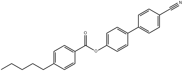 4-Cyanobiphenyl-4'-pentylbenzoate Structural