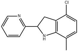 1H-Indole,4-chloro-2,3-dihydro-7-methyl-2-(2-pyridinyl)-(9CI)