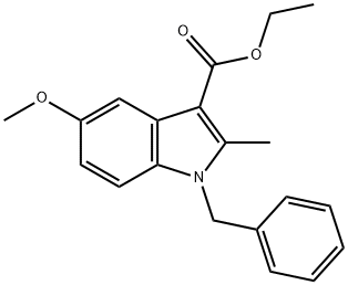 Indole-3-carboxylic acid, 1-benzyl-5-methoxy-2-methyl-, ethyl ester Structural