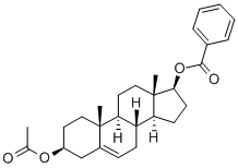 ANDROSTENEDIOL-3-ACETATE-17-BENZOATE Structural