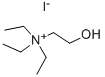 (2-HYDROXYETHYL)TRIETHYLAMMONIUM IODIDE Structural