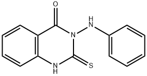 2-MERCAPTO-3-PHENYLAMINO-3H-QUINAZOLIN-4-ONE Structural