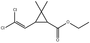 ethyl 3-(2,2-dichlorovinyl)-2,2-dimethyl-1-cyclopropanecarboxylate Structural