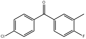 4-CHLORO-4'-FLUORO-3'-METHYLBENZOPHENONE Structural