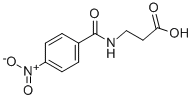 N-(4-Nitrobenzoyl)-beta-alanine Structural