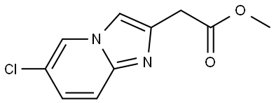 IMidazo[1,2-a]pyridine-2-acetic acid, 6-chloro-, Methyl ester Structural