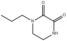 2,3-Piperazinedione,1-propyl-(9CI) Structural