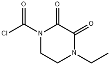 4-Ethyl-2,3-dioxo-1-piperazine carbonyl chloride Structural