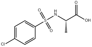 2-([(4-CHLOROPHENYL)SULFONYL]AMINO)PROPANOIC ACID Structural