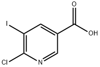 6-chloro-5-iodonicotinic acid Structural