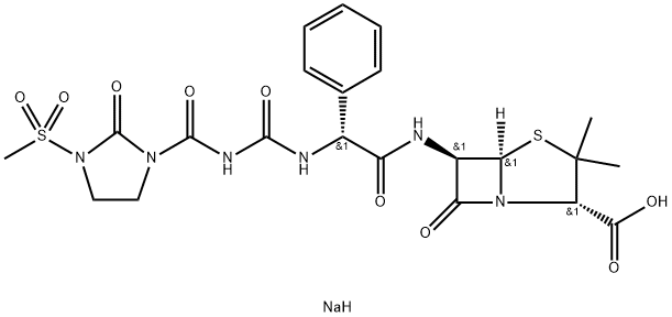 Mezlocillin sodium Structural