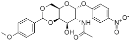 4-Nitrophenyl2-acetamido-2-deoxy-4,6-O-p-methoxybenzylidene-a-D-galactopyranoside Structural