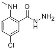 5-CHLORO-2-(METHYLAMINO)BENZENE-1-CARBOHYDRAZIDE Structural