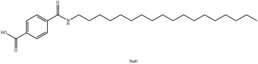 sodium 4-[(octadecylamino)carbonyl]benzoate Structural