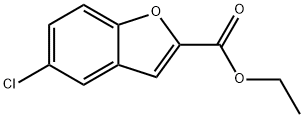 5-CHLORO-BENZOFURAN-2-CARBOXYLIC ACID ETHYL ESTER Structural