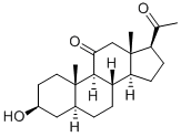 3-beta-hydroxy-5-alpha-pregnane-11,20-dione  Structural