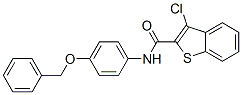 Benzo[b]thiophene-2-carboxamide, 3-chloro-N-[4-(phenylmethoxy)phenyl]- (9CI) Structural