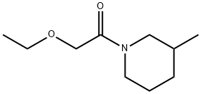 Piperidine, 1-(ethoxyacetyl)-3-methyl- (9CI) Structural