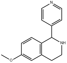 Isoquinoline, 1,2,3,4-tetrahydro-6-methoxy-1-(4-pyridinyl)- (9CI) Structural